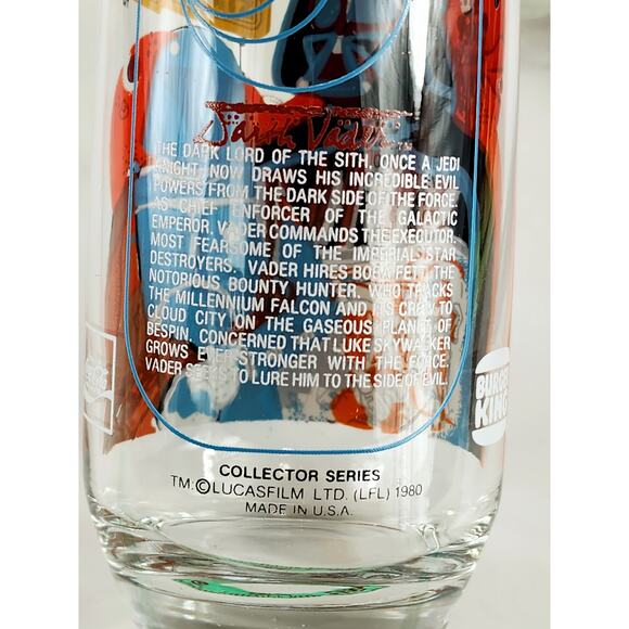 Star Wars Tall Glasses The Empire Strikes Back The Return Of The Jedi 1980 x3 - Picture 6 of 16